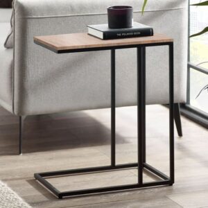 Tacita Wooden Side Table In Sonoma Oak