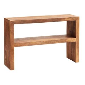 Tivat Mango Wood Console Table In Light Mahogany