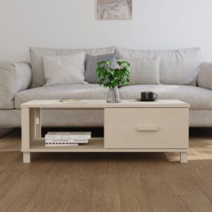 Hull Wooden Coffee Table With 1 Drawer In Brown