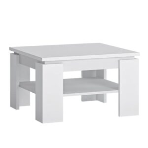 Felton Wooden Square Coffee Table In White