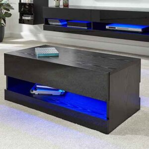 Goole LED High Gloss Coffee Table In Black